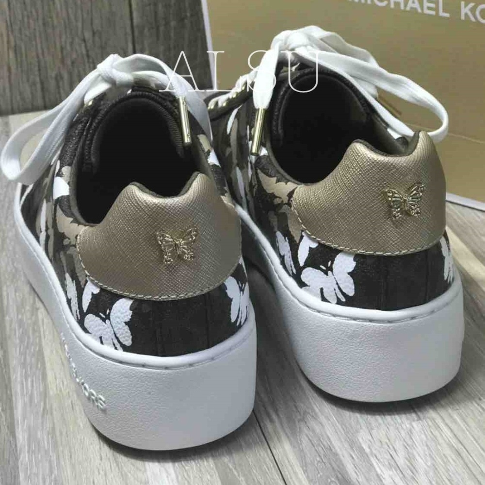 Michael Kors Poppy Lace Up mini MK Logo Blown W - Picture 7 of 8